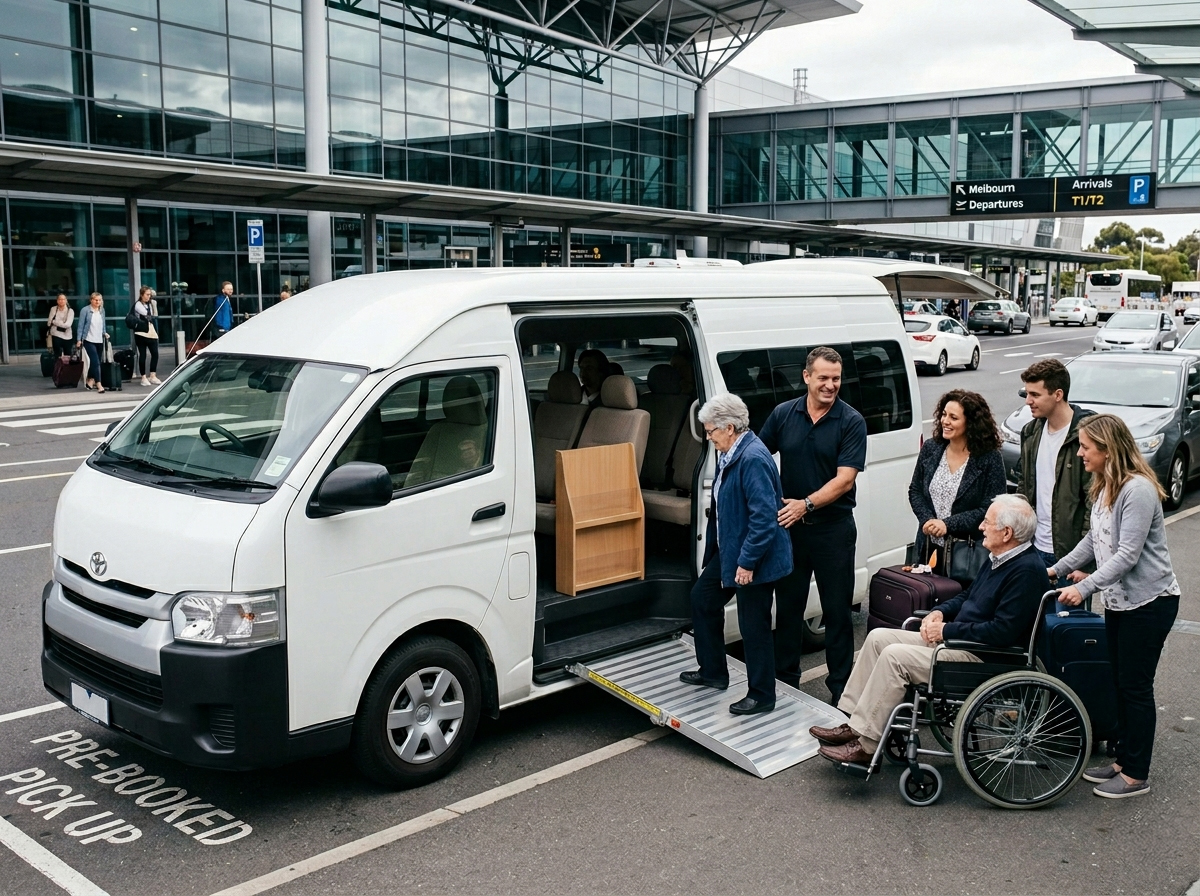 Melbourne Super Maxi maxi taxi for door-to-door pickups in Fitzroy North to Melbourne Airport